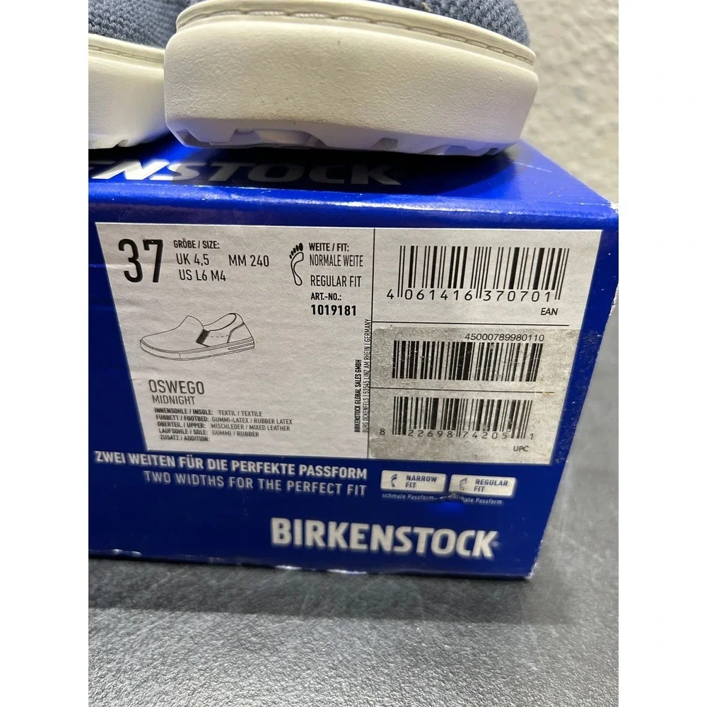 Birkenstock Oswego Textile Midnight Blue EU 37 US L6 M4 Womens